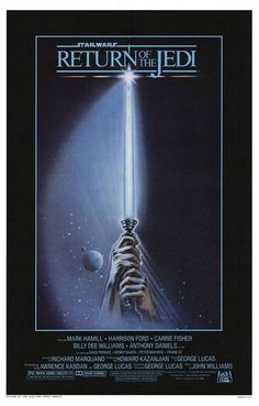 the poster for star wars return of the jedi