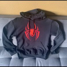 New With Tag, Lightweight, Made Of Cotton & Polyester, Size Small, Kangaroo Pouch, Hoodie With Drawstrings, Length 27”, Armpit To Armpit 21”(Lying Flat) Miles Morales Hoodie, Spiderman Sweater, Marvel Spider Gwen, Spider Man Miles, Spider Man Miles Morales, Drip Drip, Marvel Sweatshirt, Bucky Barnes Winter Soldier, Purple Sweatshirt