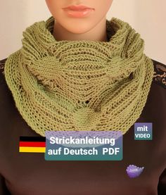 Loop Scarf Pattern, Scarf Knit Pattern, Diy Cowl, Bunny Knitting Pattern, Scarf Knit, Green Scarf, Cowl Pattern, Cowl Scarf, Loop Scarf