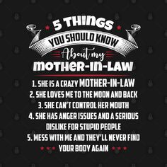 five things you should know about my mother in law