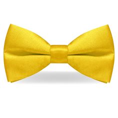 PRICES MAY VARY. Bow Tie Size:2.5" (6.4cm) wide and 4.72" (12cm) long Versatile wearability: This bow tie is perfect for all types of occasions, from professional events such as business meetings to formal events such as weddings and dinners. It is also suitable for everyday wear and can be paired with a variety of outfits. Adjustable design: The bow tie has an adjustable strap that allows it to fit comfortably on any neck size. The strap is made of high-quality material that guarantees strength Yellow Fitted Bow Tie For Formal Occasions, Party Suit And Tie Accessories With Satin Bow, Formal Yellow Bow Tie, Formal Fitted Yellow Bow Tie, Formal Yellow Fitted Bow Tie, Solid Color Party Bow With Ties, Solid Standard Tie Bow For Wedding, Gold Bow With Ties For Gifts, Classic Gold Adjustable Bow Tie