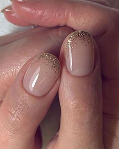 Bio Sculpture Gel Nails, Clean Girl Nails, Glitter French Manicure, French Manicures, Girl Nails, Girls Nails, Clean Girl, Nude Nails, Almond Nails