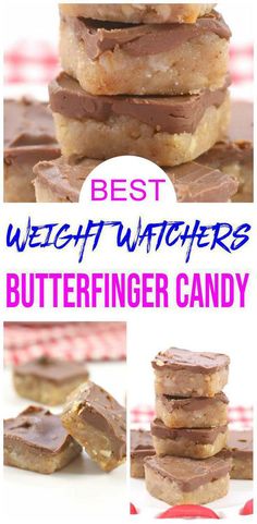 weight watchers butterfinger candy bites for desserts or snacks Ww Chocolate, Healthy Candy Recipes, Weight Watchers Dessert, Candy Homemade, Ww Snacks, Fridge Food, Snacks Sweet, Bbq Desserts, Butterfinger Candy