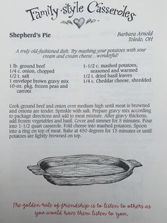 the recipe is written in english and has an image of a peal on it