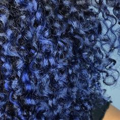 Curly Navy Blue Hair, Deep Blue Curly Hair, Navy Curly Hair, Blue Curly Hair Black Women, Navy Blue Curly Hair, Blue Black Curly Hair, Dark Blue Hair Curly, Dark Blue Curly Hair, Cobalt Blue Hair