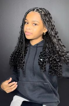 Box Braids Curly, Curled Box Braids, Curly Braids, Goddess Braids, Protective Hairstyles, Box Braids, Braids, Hairstyles, Hair Styles