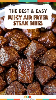 the best and easy juicy air fryer steak bites