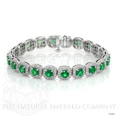 Luxury Silver Tennis Bracelet With Emeralds, Formal White Gold Diamond Bracelet With Emerald, Emerald Diamond Bracelet In White Gold For Formal Events, Green Diamond Bracelets With Brilliant Cut, Green Diamond Bracelet With Brilliant Cut, Fine Jewelry Emerald Bracelet With Brilliant Cut, Green Diamond Bracelet For Formal Occasions, Luxury Green Brilliant Cut Diamond Bracelet, Green Brilliant Cut Diamond Bracelet