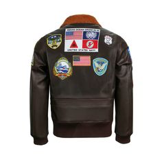 Specification Type: Top Gun 2 Pilot Maverick Aviator Jacket Tom Cruise Cosplay Costume Movie: Top Gun 2 Maverick Character: Lieutenant Pete "Maverick" Mitchell played by Tom Cruise Fabric: Genuine Leather, polyester yarn,lining cloth Including: One Jacket Color: As photo shown, Brown Gender: Male / Men Inventory: In stock. The processing time is about 3-5 days. Limited quantities, pls buy it now. Occasion: Role-playing, Stage, Performance,Comic-con, Halloween, Costume Party and more. WASHING NOT Long Sleeve Biker Jacket For Cosplay In Winter, Long Sleeve Biker Jacket For Cosplay, Winter, Winter Long Sleeve Biker Jacket For Cosplay, Fitted Leather Jacket For Cosplay In Winter, Winter Cosplay Biker Jacket With Long Sleeves, Fitted Long Sleeve Leather Jacket For Cosplay, Long Sleeve Techwear Outerwear For Cosplay, Long Sleeve Techwear For Cosplay, Techwear Long Sleeve Outerwear For Cosplay