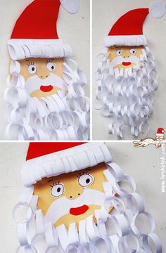 this paper santa claus craft is easy to make