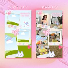 Cute Canva Templates, Cute Instagram Layout, Ig Content Ideas, Digital Scrapbook Ideas, Canva Templates Ideas, Canva Templates Free, Instagram Story Layout, Layout Artist, Ig Story Template