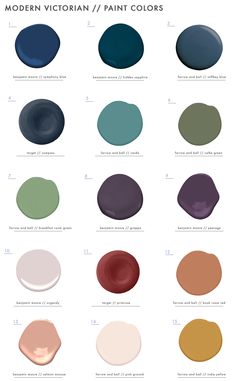 the color scheme for modern victorian paint colors