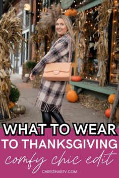 Explore the best Cute Thanksgiving Outfits for every occasion this fall. Our guide includes versatile Outfits To Copy, from casual to dressy, to suit your personal style. Stay on-trend with our Women's Fashion picks that will have you looking your best while enjoying the festivities with loved ones. Outfit For Thanksgiving Dinner, Casual Chic Style Outfits, Outfit For Thanksgiving, Denim Midi Skirt Outfit, Casual Chic Fall Outfits, Outfits For Short Women, Classic Sweaters, Chic Style Outfits, Cute Thanksgiving Outfits