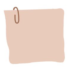 a pink paper with a brown handle on the end and a hook in the middle