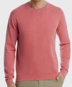 $345 Oobe Men Regular Fit Pink Crew-Neck Long-Sleeve Cotton Sweater Sweatshirt M Description Fits true to size, order your normal size Designed for a regular fit Crew collar Long sleeves with banded cuffs, banded hem Cotton Machine wash Imported About Us We sell only 100% authentic clothing from new with tags to gently used. We have a 100% authentic or money back guarantee on every item we sell. Items are listed daily so make sure to put us on your favorite! Most of our items come from a nationw Pink Crewneck, Designer Items, Sell Items, Cotton Sweater, Debit Card, Sleeve Cotton, Sweater Outfits, Mens Accessories, Long Sleeves