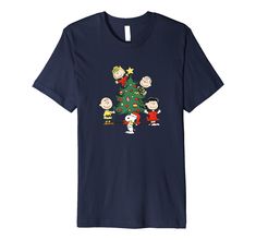 PRICES MAY VARY. Officially Licensed by Peanuts Graphic Artwork: JPNT-2493 This premium t-shirt is made of lightweight fine jersey fabric Fit: Men’s fit runs small, size up for a looser fit. Women’s fit is true to size, order usual size. Peanuts Christmas Tree, Oh Christmas Tree, Peanuts Christmas, Fit Men, Graphic Artwork, Branded T Shirts, Jersey Fabric, Peanut, Top Styles