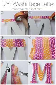 step by step instructions on how to make the letter m