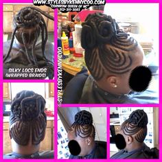 Silky Locs, Natural Hair Flat Twist, Cornrows Updo, Cornrows Styles, Flat Twist, Braided Hairstyles Updo, Short Hair Styles Easy, Braided Updo