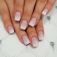 Everyday Nails, Nails 2018, Square Nail Designs, Ombre Acrylic Nails, Ombre Nail Designs, Classic Nails, Short Acrylic Nails Designs, Pink Nail