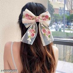 Hair Accessories Diy Headband, Diy Hair Scrunchies, Bows Diy Ribbon, Bow Hairstyle, Fancy Jewellery Designs, Rose Lace, Girly Accessories, Diy Headband, Diy Ribbon