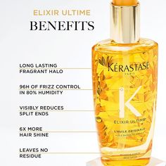 Elixir Ultime Oil Serum - Kérastase | Sephora Kerastase Elixir Ultime, Hair Care Oils, Hair Oil Serum, Longer Hair, Hydrate Hair, Dull Hair, Cosmetic Items, Hair Shine