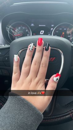 Country Nails Design Rodeo, Western Nail Ideas Simple, Nail Ideas Simple Short, Nfr Nails Designs, Chevy Nails, Western Style Nails, Western Nail Ideas