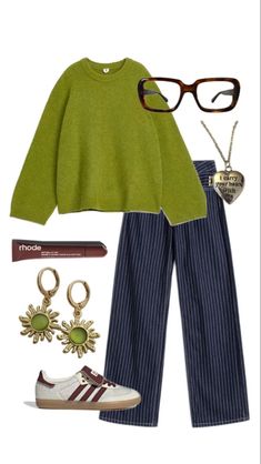 Mode Hippie, Outfit Autumn, Neue Outfits, Green Outfit, Mode Inspo, 가을 패션, Outfit Inspo Fall, Autumn Outfit, Mode Inspiration