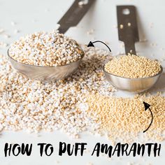 an image of how to put amamathi in the bowl and spoon on the table