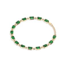 A multigem diamond bracelet composed of lab-grown gemstones and diamonds. Available in sea-blue and green options, it symbolizes simplicity and luxury. Conjuring the high-end vibe of a beachside escape, it shines elegantly against the tranquil ocean breeze. 18k Gold Vermeil With its substantial layer of 18k solid gold on sterling silver, 18k Gold Vermeil is not the typical gold plating. It ensures exceptional durability and provides the same appearance, touch, and quality as pure gold at a fraction of the cost. | Stone: Lab-Grown-Diamonds | Color: D,E,F | Clarity: VVS | Carat Weight: 0.15 | Carbon Emission: 0% Elegant Green Crystal Bracelets, Luxury Cubic Zirconia Bracelets With Stones, Luxury Green Cubic Zirconia Bracelets, Elegant Green Crystal Gemstone Bracelet, Elegant Green Bracelets With Gemstone Accents, Green Crystal Bracelets With Sparkling Stones, Carbon Emission, Each Zodiac Sign, Anniversary Jewelry