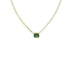 THE GREEN EMERALD REDA LINK NECKLACE (CHAPTER II BY GREG YÜNA X THE M – The M Jewelers