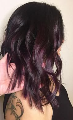 Plum Brunette | Mane Interest | Bloglovin’ Rambut Brunette, Plum Hair, Balayage Blonde, Birthday Hair, Brunette Color