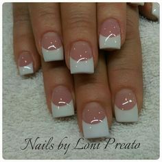 Short French Tip Acrylic Nails Thick White, Professional French Tip Nails, French Manicure Designs Square Nails, Thick French Tip, Square French Tip Acrylic Nails, 00s Nails, White Tip Acrylic Nails, French Manicure Nails