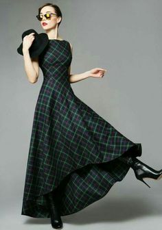 Haircuts Trendy, Detail Couture, Tartan Fashion, Hairstyles Messy, Messy Buns, Scottish Plaid, Tartan Dress, Blouse Diy