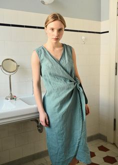 Summer Dress Linen, Linen Dress Summer, Dress Maternity, Dress Wrap, Dress Linen, Teal Dress, Maternity Dress, Teal Colors, Linen Dresses