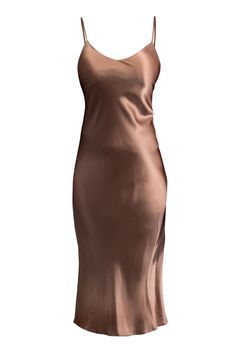 Sunset Rose#Slip Dress M / Sunset Rose The Sunday Silk Slip Dress (Adjustable Straps and Built In Bra) lunya morgan lane Silk Dress Aesthetic, Brown Slip Dress, Silk Loungewear, Silk Tank Dress, Sunset Rose, Brown Dresses, Silk Dresses, Dress Aesthetic, Silky Dress