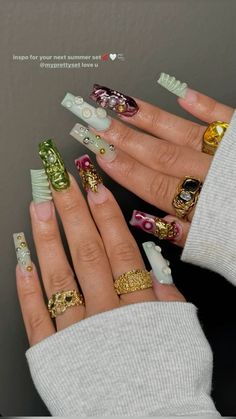 Curved Nails, Dope Nails, Nail Games, Cute Acrylic Nails, Gel Nail, Nail Ideas, Cute Nails