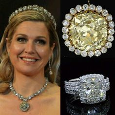 an image of a woman wearing a tiara and diamond necklace with the same jewelry