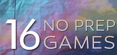 Need a quick and easy game? We've got you covered with 16 No Prep Games! #stumin #noprepgames Youth Ministry Games, Youth Group Activities, Youth Work, Reunion Games, Team Building Games, Youth Game, Youth Group Games