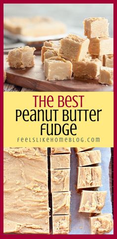 the best peanut butter fudge recipe is made with just 3 ingredients and it's so easy to make