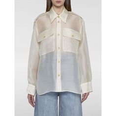 Spring/Summer 2024 Khaite Shirt Woman White Size Type: Us Sku: Gig-2311382w382 ~ 108 Welcome To The Official Luosophy Poshmark Closet! Luosophy Is A Luxury Brand Reselling Company Founded In San Diego, Ca From 2016. All Our Products Are Imported From Italy And Sold In The Usa. We Do Our Best To Provide High Fashion, Luxury Items At Affordable Prices. We Guarantee All Our Products Are 100% Authentic. Shop With Us And You Will Forget About Shopping At Department Or Brand Name Stores. Our Prices Wi Luxury Silk Tops For Summer, Spring Designer Tops With Spread Collar, Designer Tops With Spread Collar For Spring, Designer Long Sleeve Summer Tops, Designer Long Sleeve Tops For Summer, Luxury Button-up Blouse For Spring, Designer Button-up Tops For Summer, Luxury Silk Summer Blouse, Luxury Silk Blouse For Summer