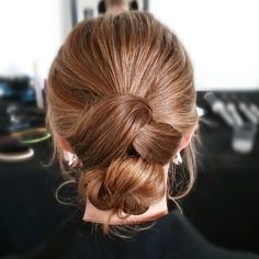 Simple and elegant updo by stylist Sarah at The Blowout Bar in Columbus, Ohio. #updo #lowdo Elegant Updo, Wedding Hair And Makeup, Columbus Ohio