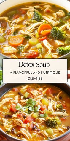 This Southwest Chicken Detox Soup is a flavorful and healthy way to cleanse while enjoying a comforting meal. Packed with lean chicken, nutrient-rich vegetables, and warming spices, this soup is designed to boost your immune system while keeping your taste buds satisfied. Detox Southwest Chicken Soup Recipe, Debloating Soup, Detox Southwest Chicken Soup, Chicken Detox Soup Recipe, Detox Keto Southwest Chicken Soup, Healthy Detox Meals, Detoxing Meals, Organic Soup Recipes, Cleansing Soup