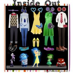 there are many different items that can be found in the inside out video game, including clothing and shoes