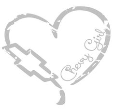 a heart shape with the words love and scissors in it, on a white background