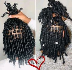 Curly Starter Locs, Coil Locs Before And After, Stud Hairstyles, Leda Muir, Black Hair Growth, Loc Inspiration, Beautiful Dreadlocks