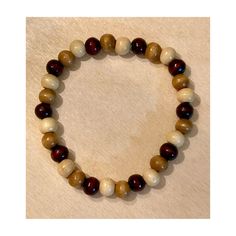 This Handmade Bracelet For Adult Or Child Consists Of Neutral Colors Bracelet Size Is 7.5", But Can Be Sized Up Due To The Elastic Wood Stains Are Of Off-White, Tan, And Walnut-Brown Hues Due To Material And Coloring, Beads Will Vary Looks Great With Other Wood, Metal, And Stone Bracelets Great Gift For You Or Someone Else Bundle And Save On Shipping Make Me An Offer Clear Crystal Bracelet, Wooden Beaded Bracelets, Multi Wrap Bracelet, Wood Stains, Stone Bracelets, Gemstone Bangle, Beaded Cuff Bracelet, Wood Bracelet, White Bracelets