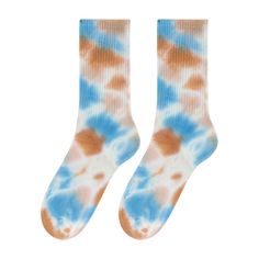 Color: Blue Brown 5-pairs set, Size: US6-11/UK4-9/CN38-44 Friday Christmas, Tie Dye Socks, Black Friday Christmas, Winter Outfit Inspiration, Fall Coat, Get Yours Now, Cotton Socks, Fall Winter Outfits, Mid Calf