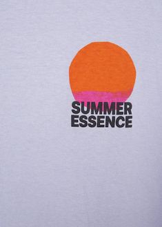 a white shirt with the words summer essence printed on it