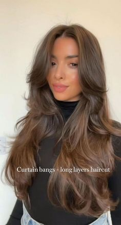 Haircuts For Long Hair With Layers, Hair Inspiration Long, Long Layered Haircuts, Haircuts For Medium Hair, Long Brown Hair, Haircuts Straight Hair, Hairdo For Long Hair