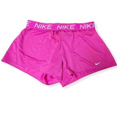 Nike Dri-Fit Foldover Running Shorts Hot Pink Xl New With Tags Preppy Softball, Softball Stuff, Preppy Shorts, Pink Lululemon, Sports Clothes, Dance Clothes, Casual Preppy Outfits, Shorts Nike, Nike Pink